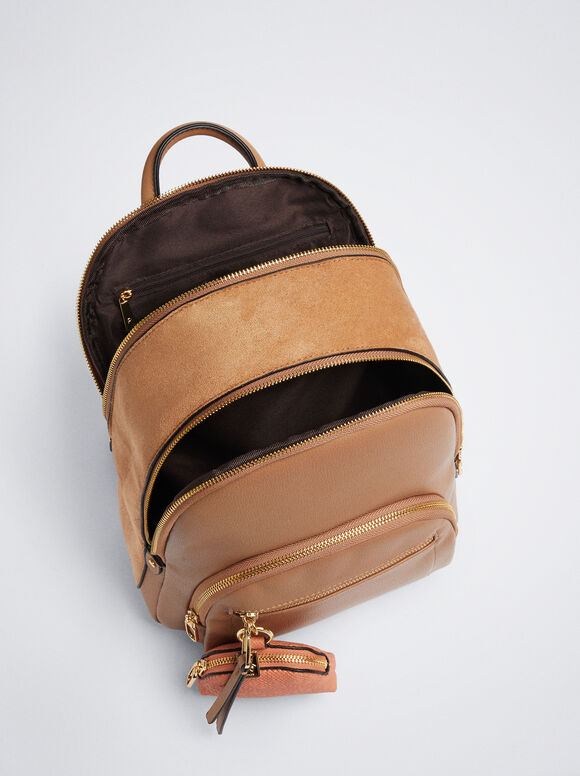 Mochila Patchwork Colgante - Camel