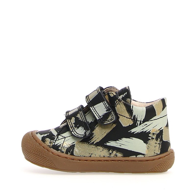 Naturino Naturino Cocoon Supersouple Velcros Or Noir