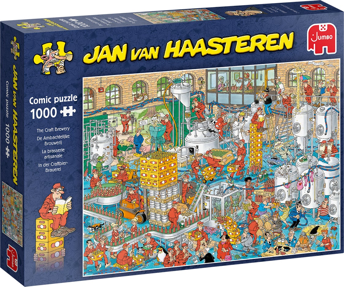 Jumbo puzzel Jan van Haasteren De ambachtelijke Brouwerij 68 x 49 cm 1000 stukjes