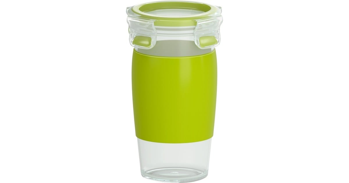 EmsaCLIP & GO Smoothie Mug beker  (Groen/transparant, 450 ml)