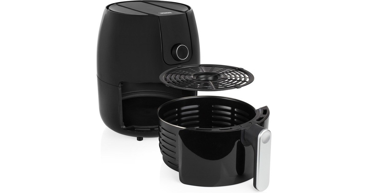 Princess182025 Aerofryer XXL heteluchtfriteuse  (Zwart/zilver, 4,5 liter)