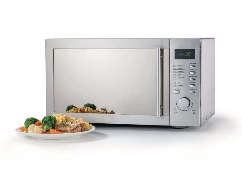 Koenig Mikrowelle mit Grill B01104 Silber 800 W Mikrowelle