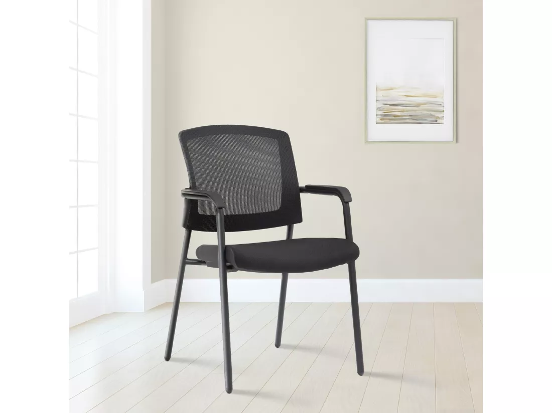 Chaise de conférence - Métal - Noir - Volga