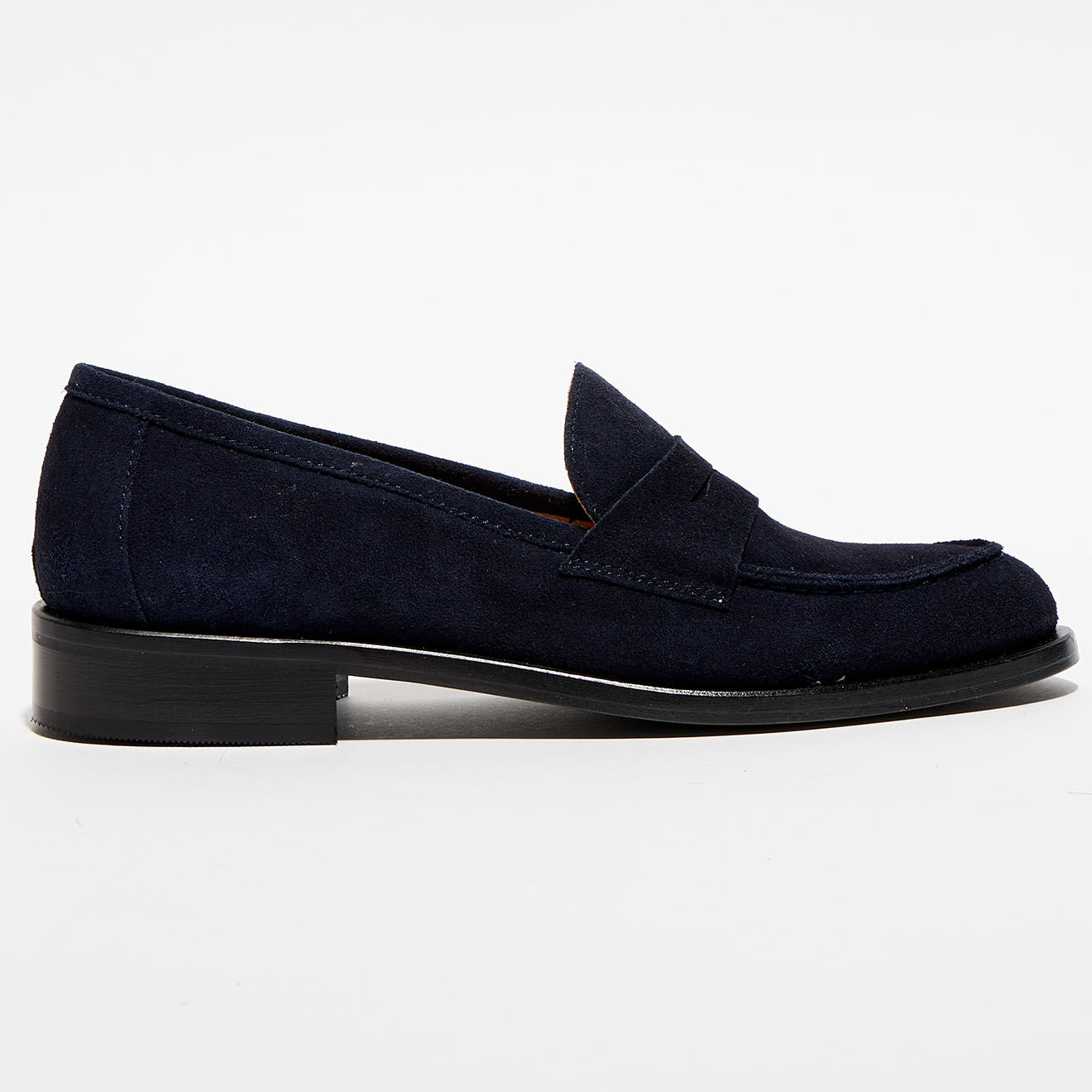 Apologie Mocassins en Velours de Cuir Juliette marine