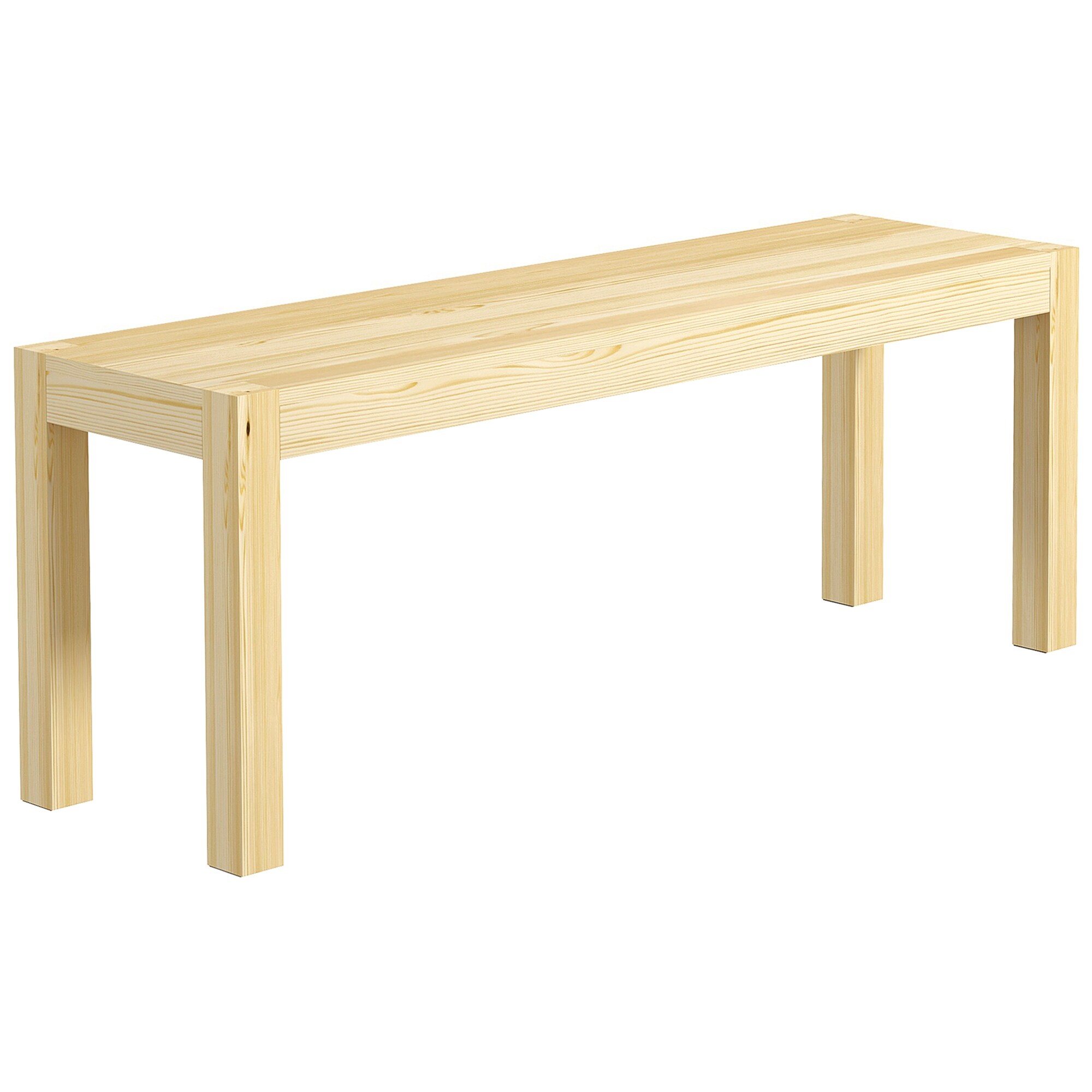 HOMCOM Sitzbank mit rutschfesten Fußpads natur 120L x 33B x 45H cm