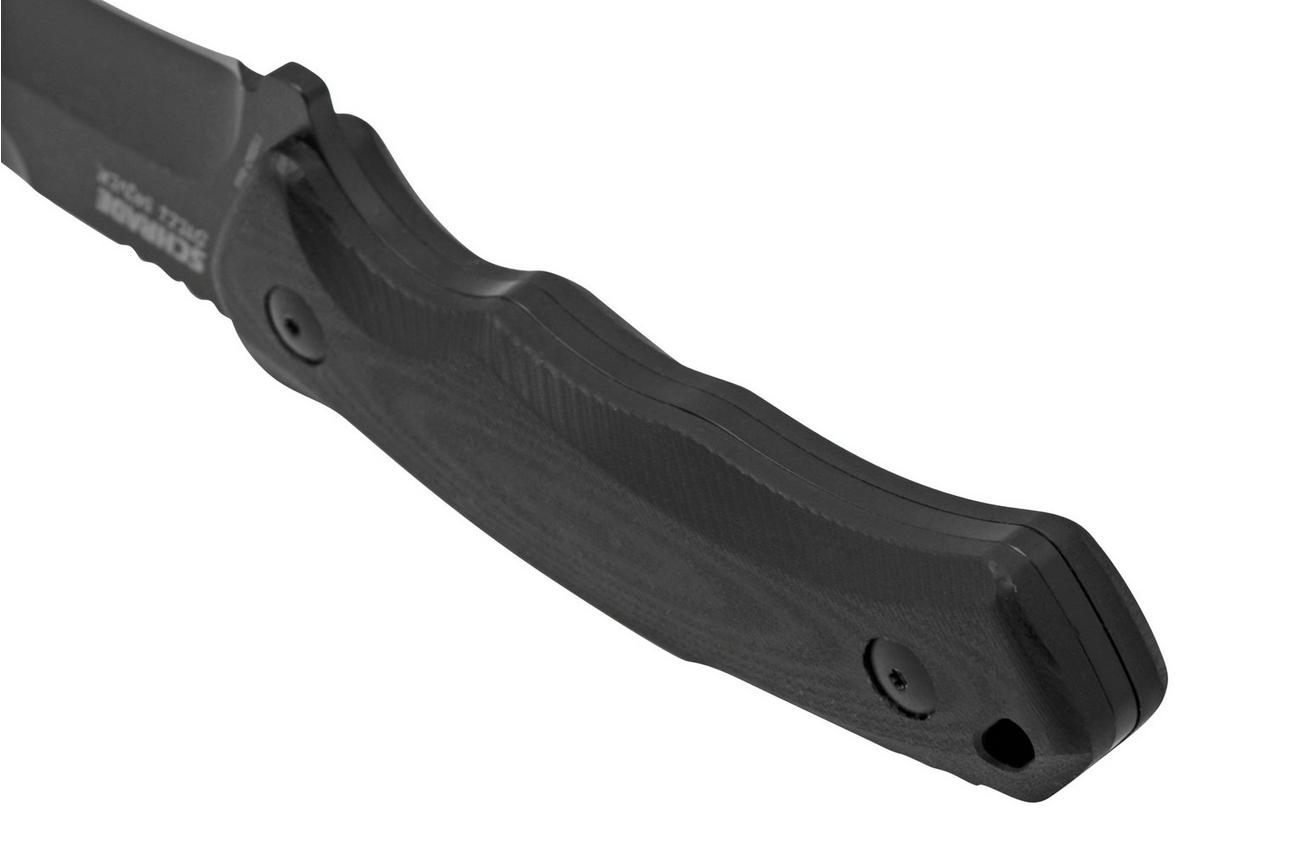 Schrade Steel Driver 1182618, zwart G10, vaststaand mes