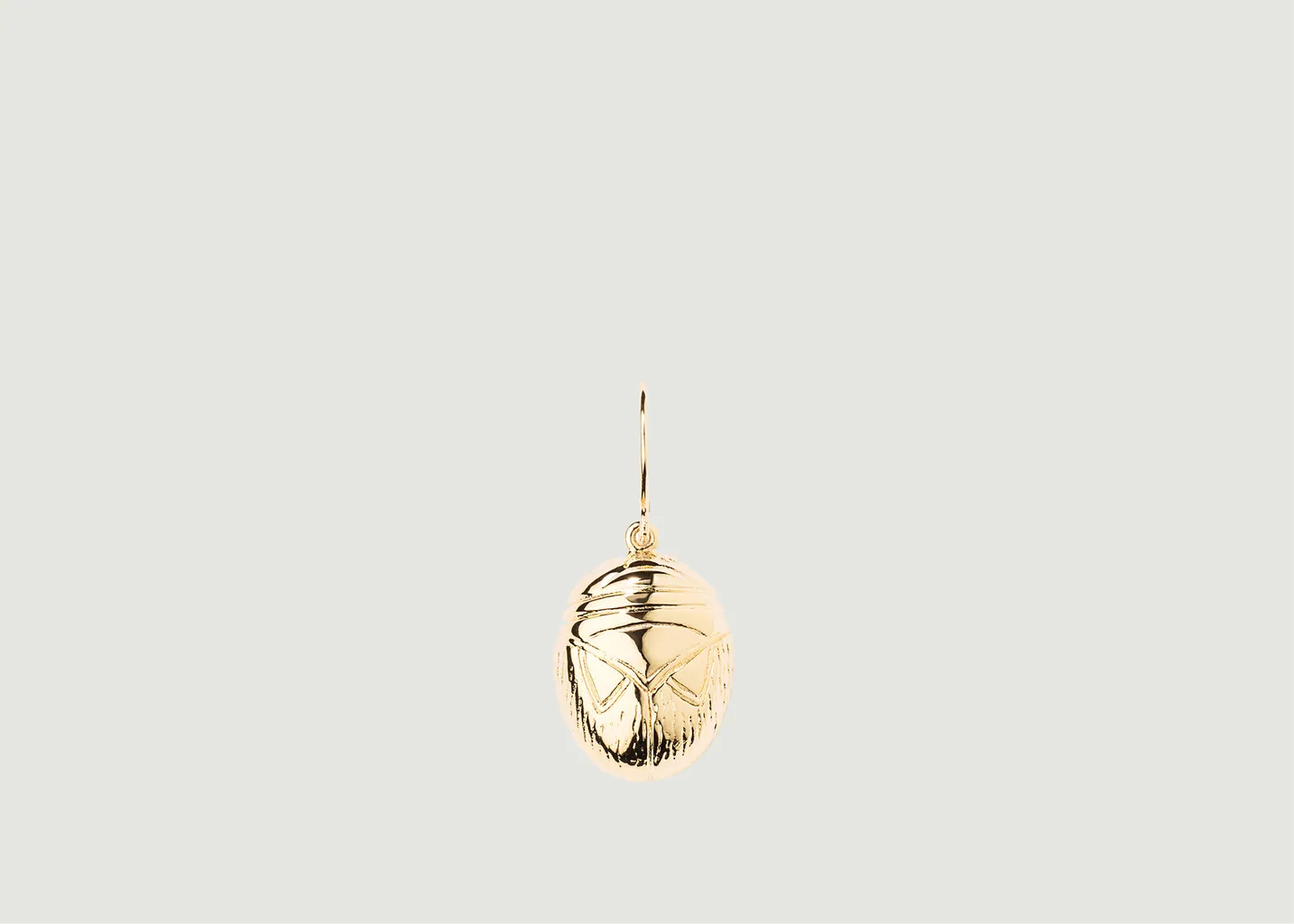 Boucle d'oreille dormeuse plaqué or Aurélie Scarabée Aurélie Bidermann