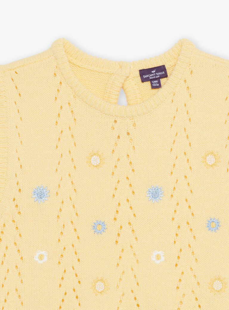 Gilet jaune mimosa sans manches