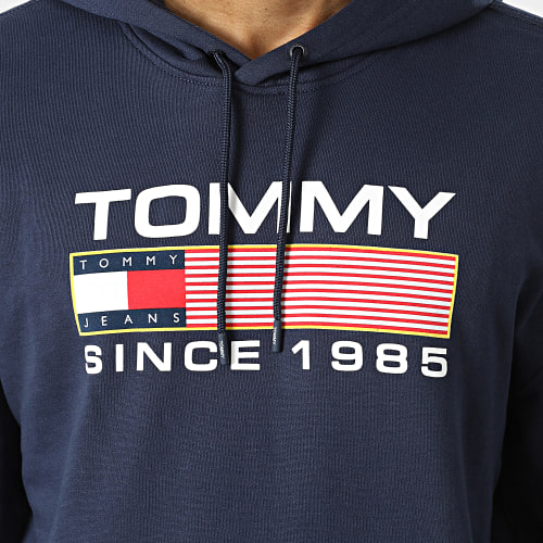 Sweat Capuche Athletic Logo 5009 Bleu Marine