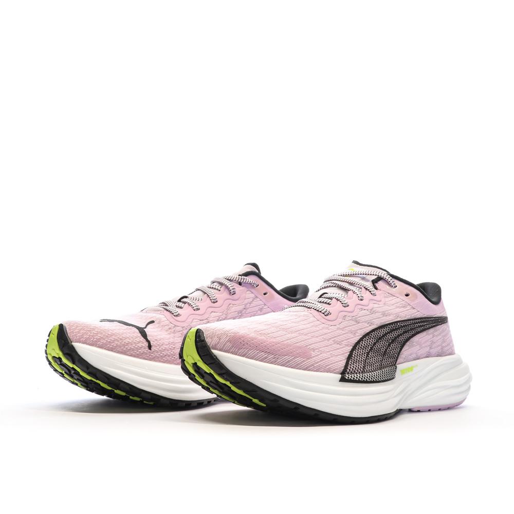 Puma Chaussures de running Noires/Oranges Femme Puma Deviate Nitro 2