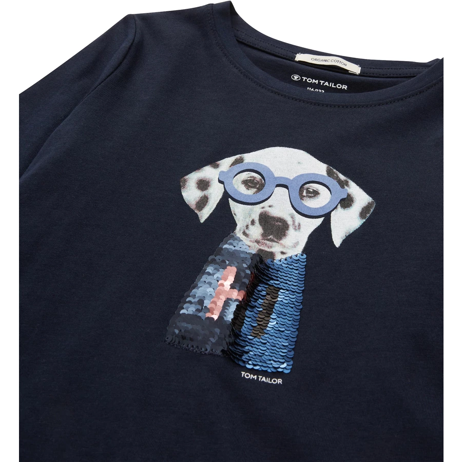 TOM TAILOR Langarmshirt Dalmatiner Sky Captain Blue