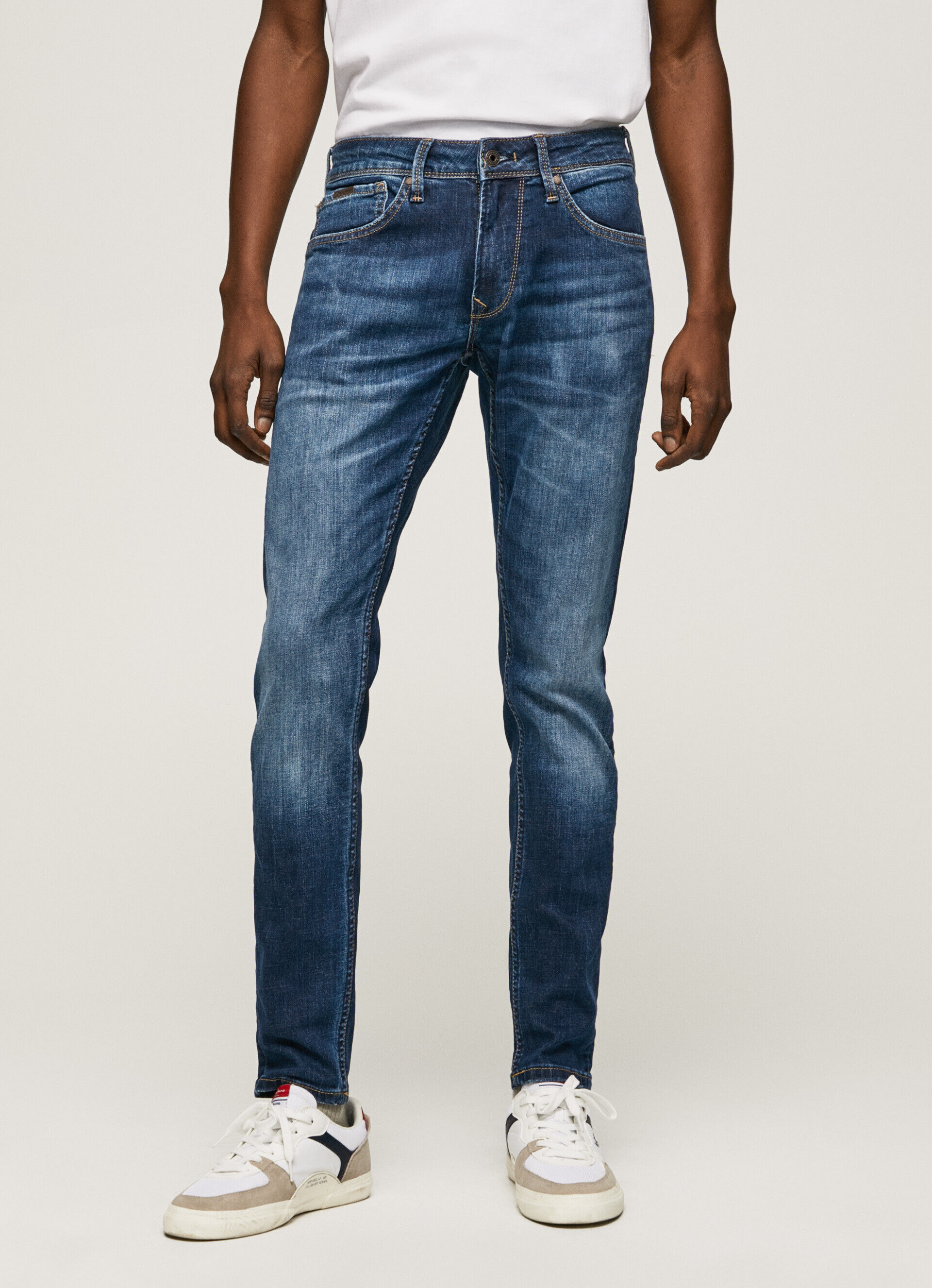 Calça jeans skinny de cintura baixa Jean Finsbury Fit - jeans