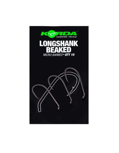 Hameçons carpe Korda Longshank Beaked avec ardillon (10 pièces)