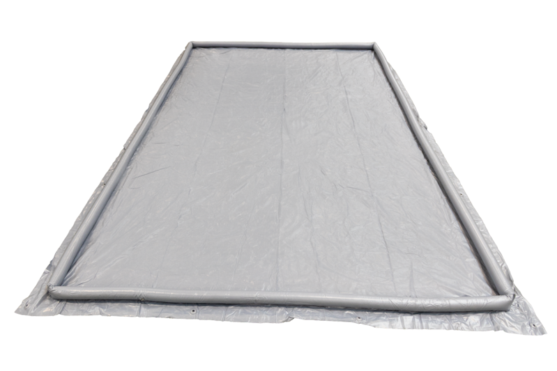 Grondzeil met opblaasbare rand 3 X 6 MTR
