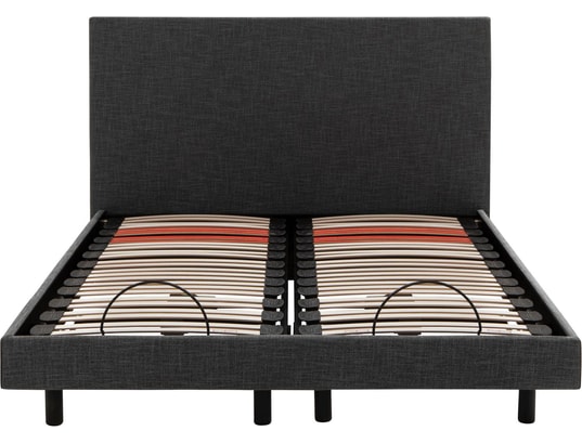 EPEDA - Sommier Electrique 2 x 90 x 200 Horizon 1820D gris fo + TDL + 2x balade équilibré