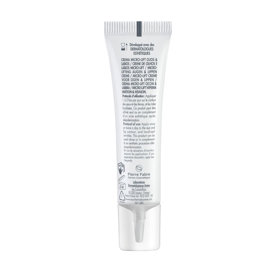 AVENE  Hyaluron Activ Procedure Creme de Olhos e Lábios Micro-Lift - 0,05% Retinal - 15ml