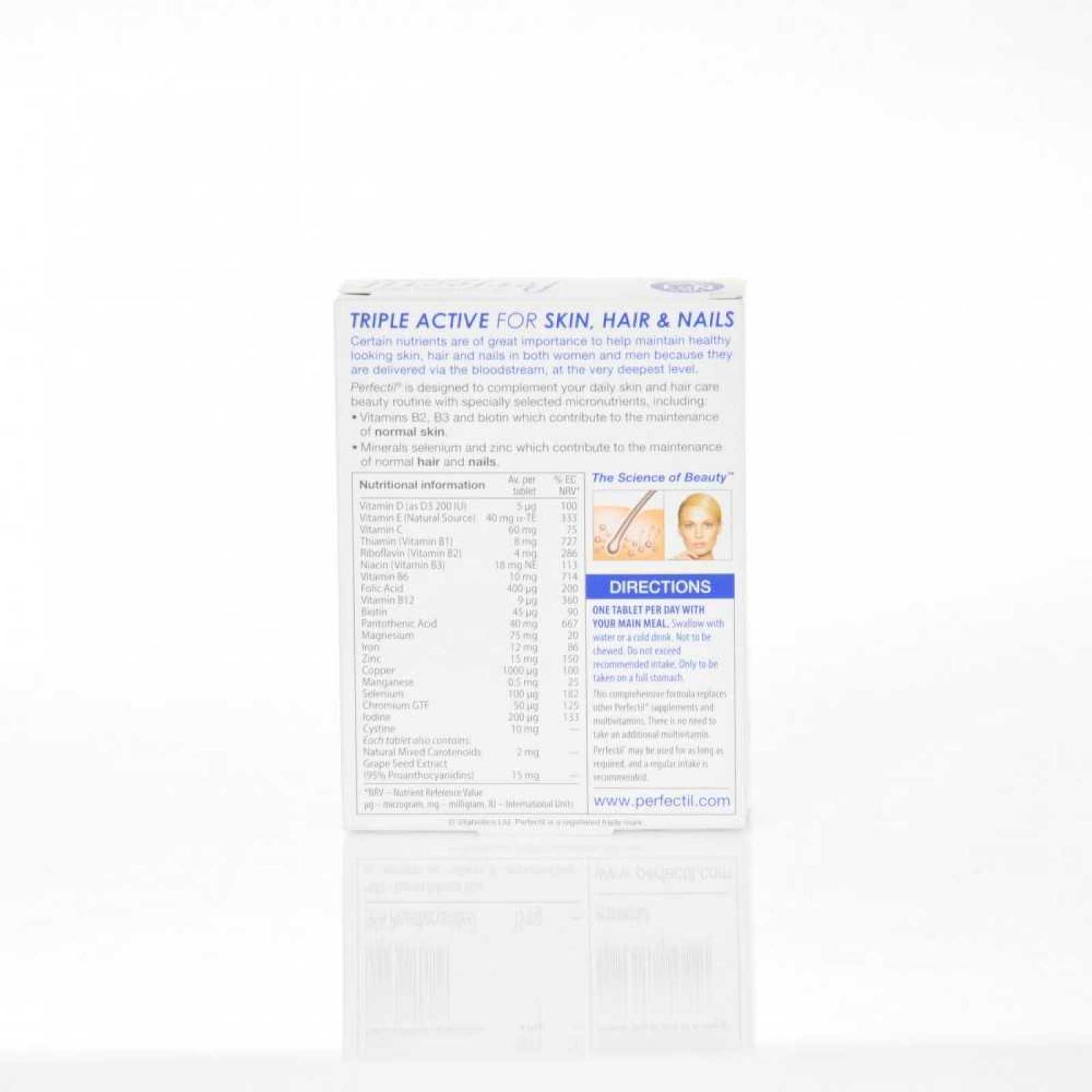 Vitabiotics Perfectil Original Pele, Cabelo e Unhas 30 comprimidos