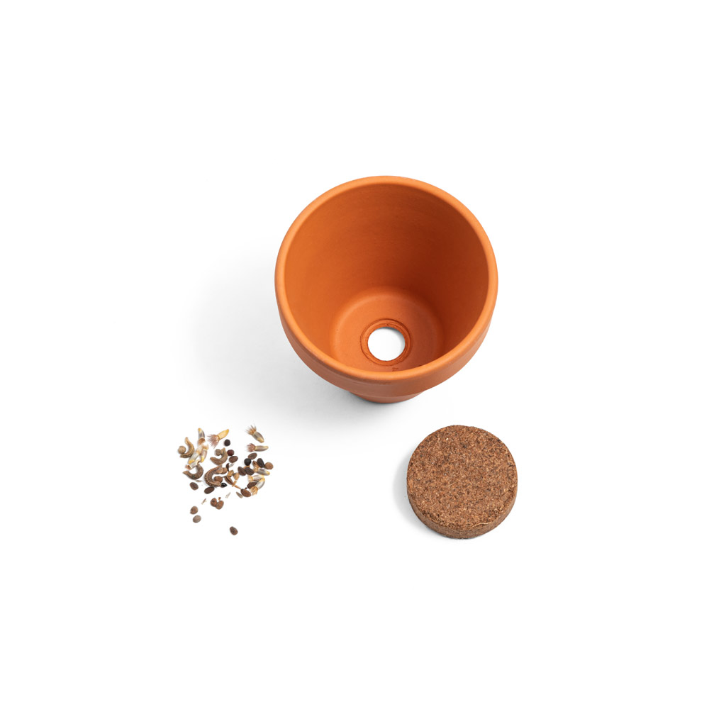 hi!dea 96127 - Pot en terre cuite avec graines d'aneth