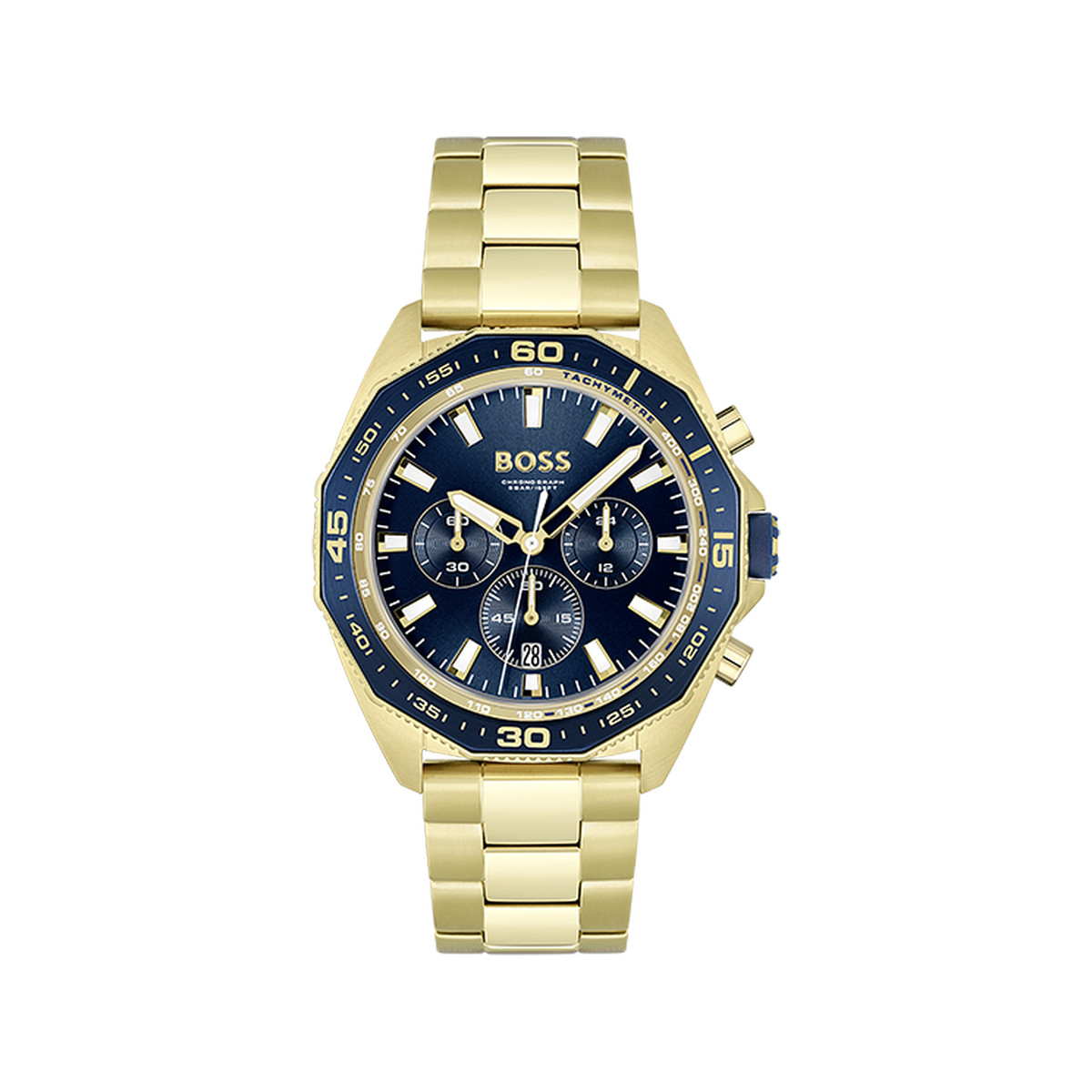 Montre BOSS Energy homme bracelet acier doré jaune