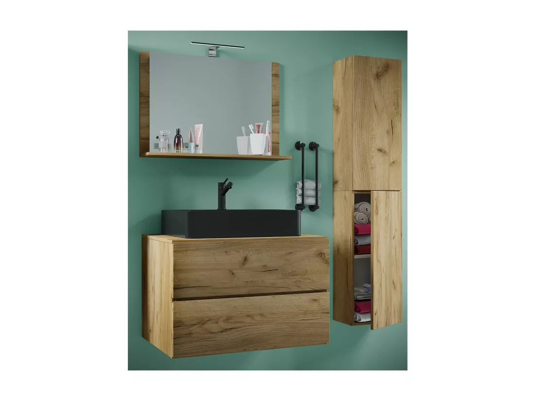 Meuble de salle de bains 4 pièces Lendas 80 cm L