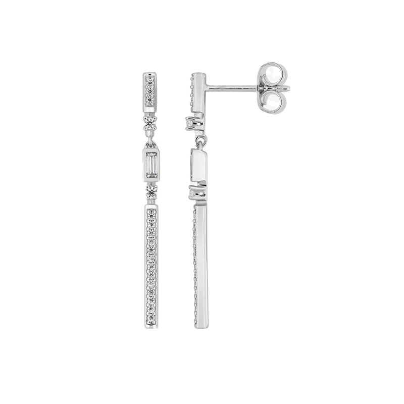 Boucles d'oreilles Femme - Oxyde de zirconium - Argent 925