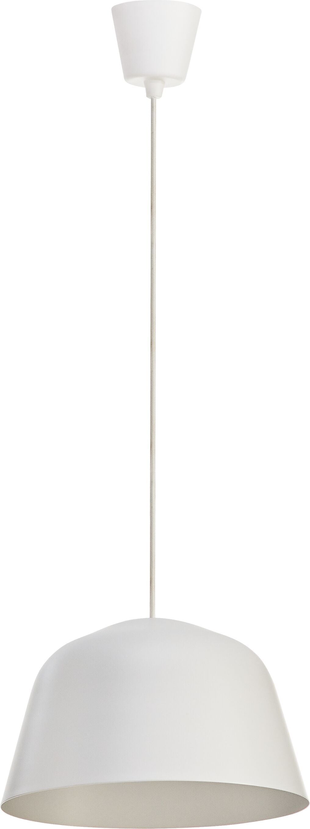 NIA Hängeleuchte - Weiss / H: 20.0 cm x D: 30.0 cm