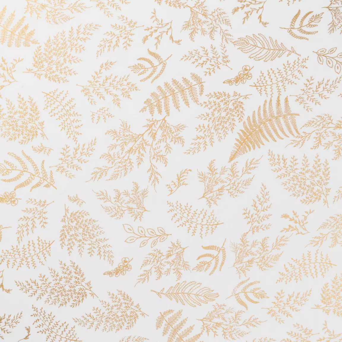 Nappe rectangulaire anti tache (140 x 240 cm) Feuilles d'or Blanc