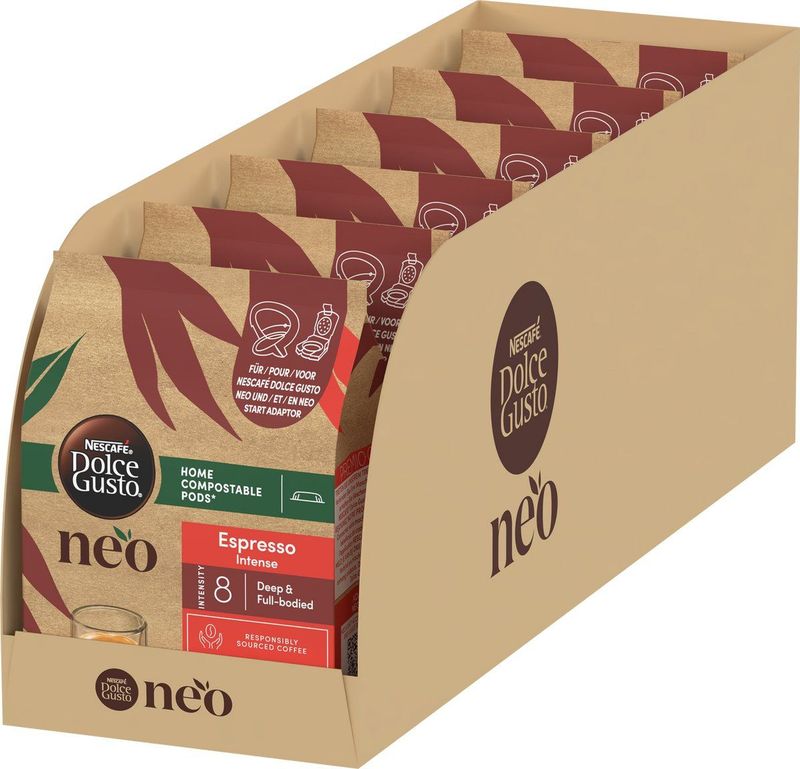 NESCAFÉ - Dolce Gusto NEO - Koffiepads - Espresso Intense - 6x12 pads voor 12 koppen koffie