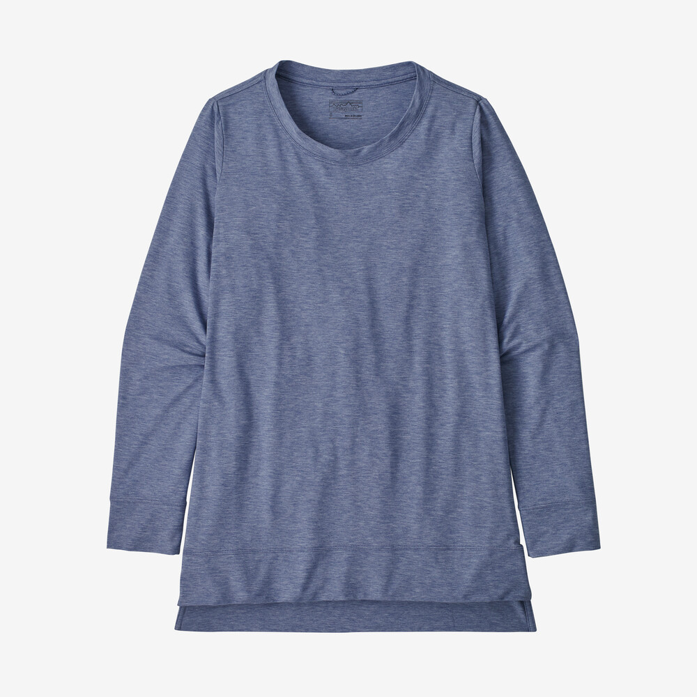 Glorya Damen-Langarmtop mit Seitenschlitz