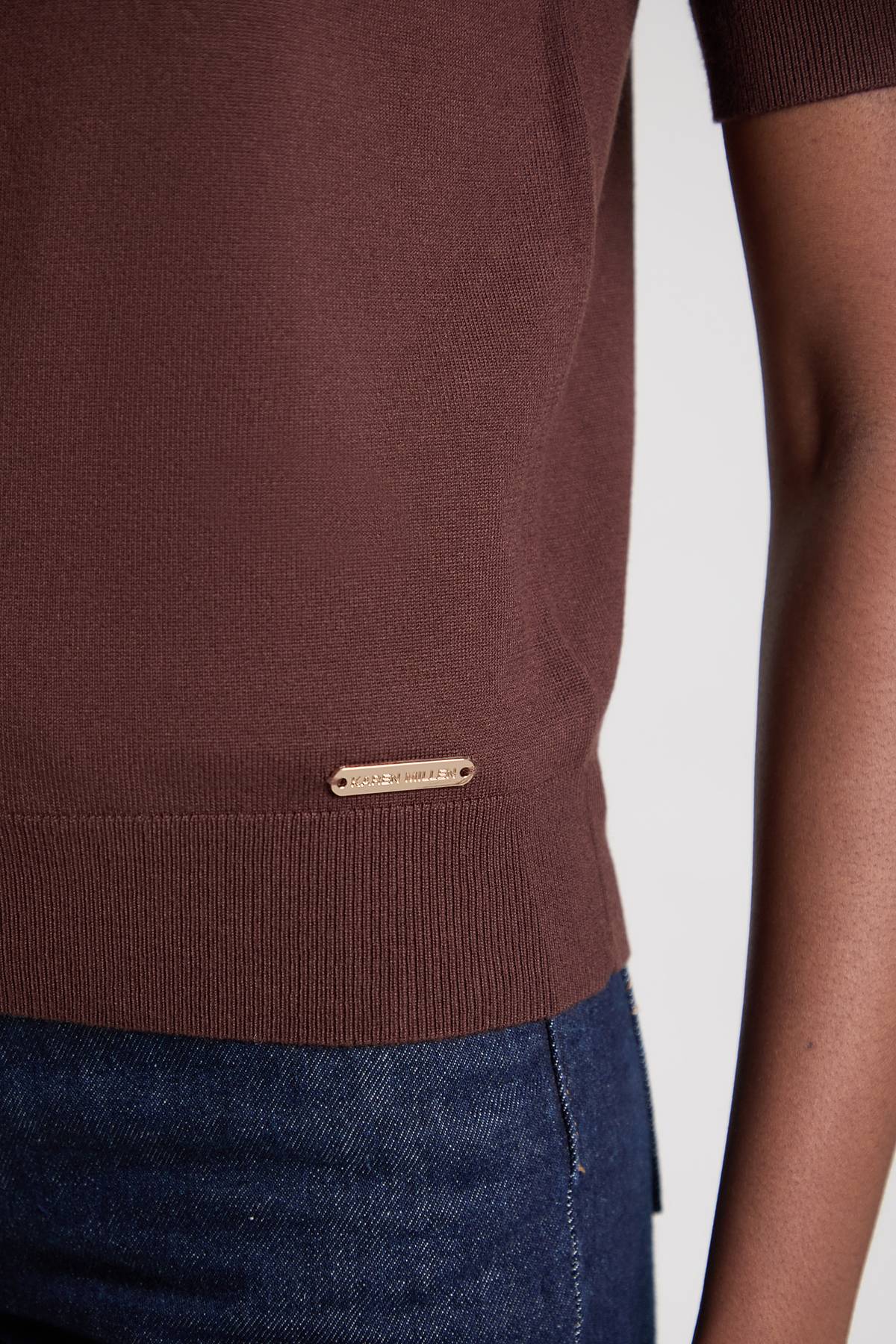 KarenMillen Polo À Col En Mélange De Viscose Forever