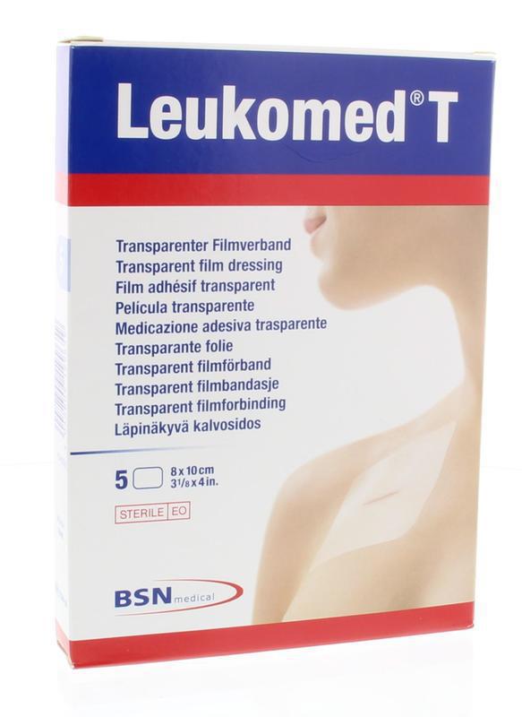 Leukomed T Steriel Verband 8x10 cm 5 Stuks