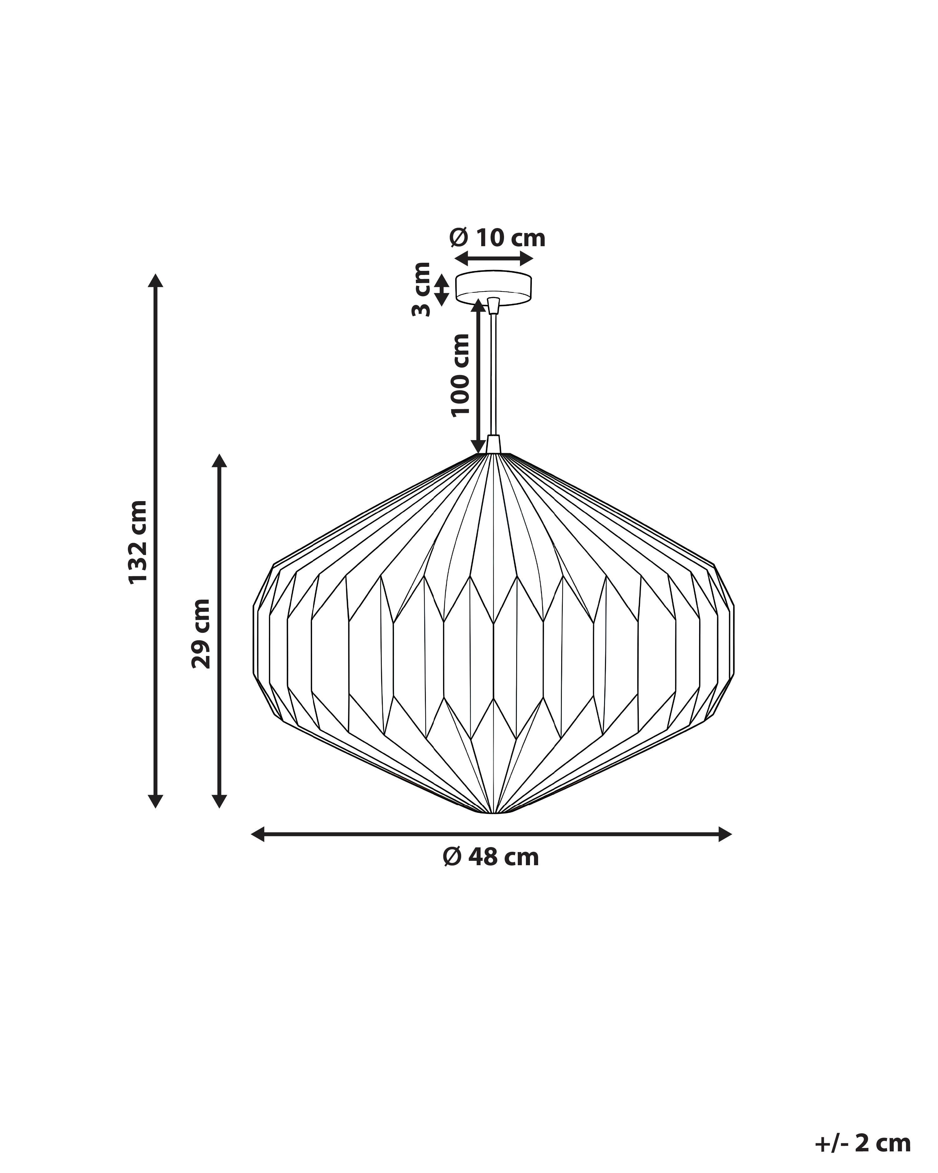 Hanglamp VISMAN Katoen Beige