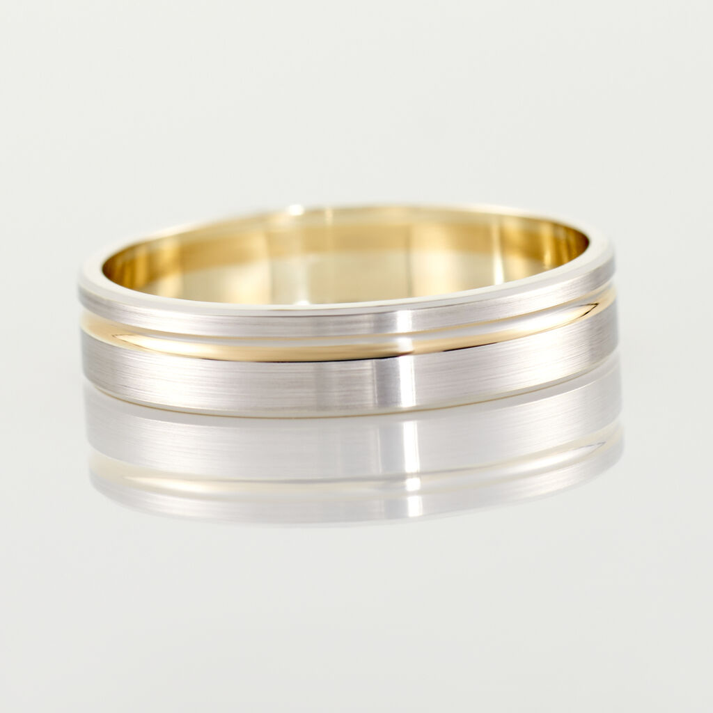 Alliance Marcio Ruban Plat Or Bicolore
