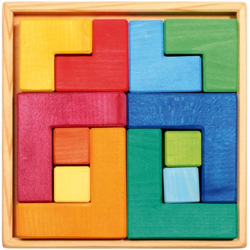 Grimm's blokkenpuzzel vierhoek groot