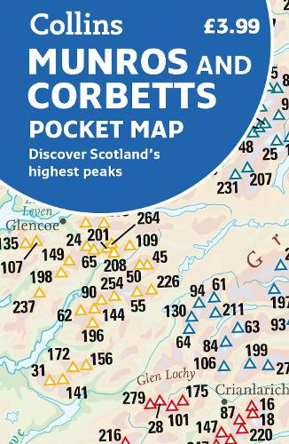 Munros and Corbetts Pocket Map: Discover Scotland's Highest Peaks (Sheet map, folded)