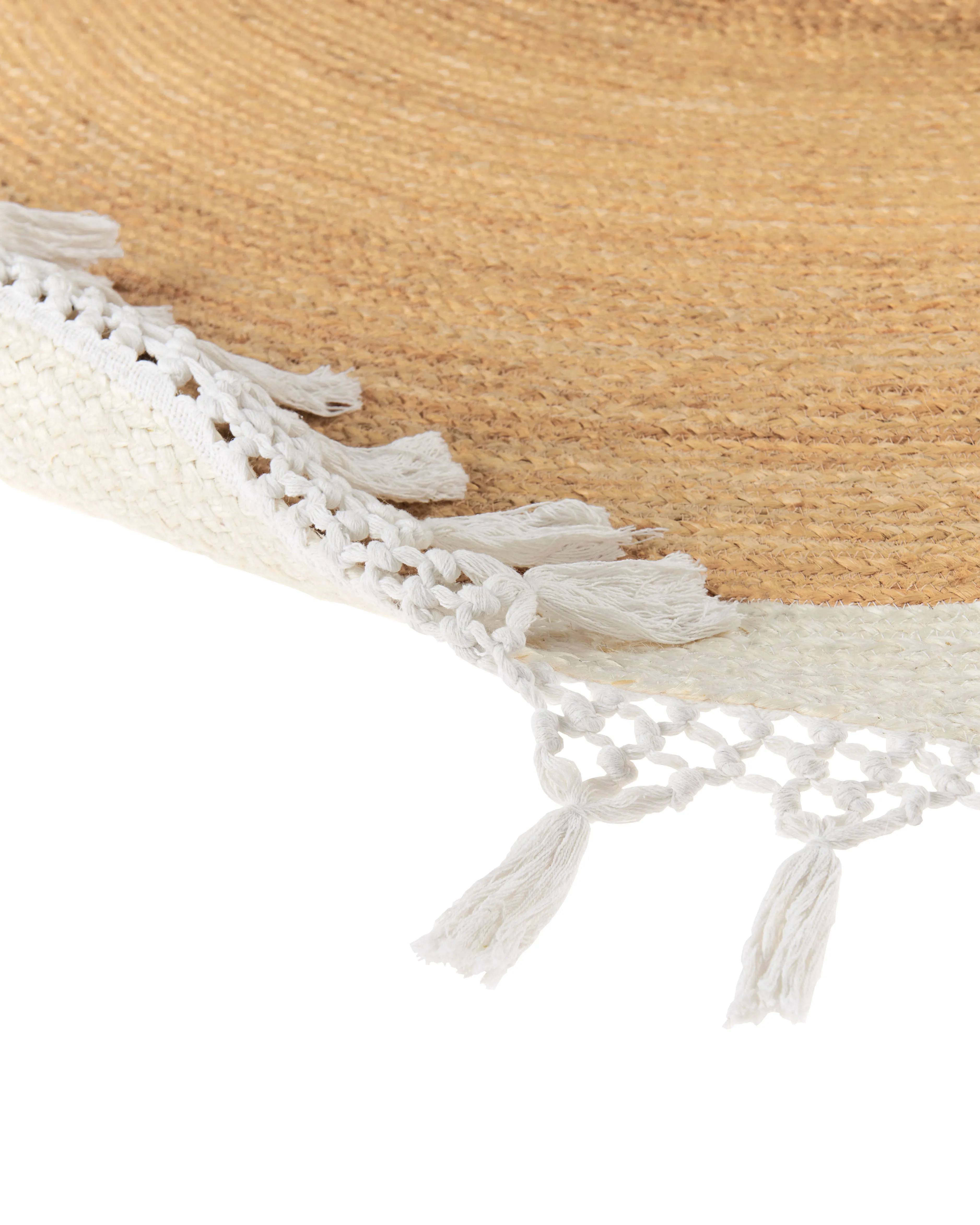 Vloerkleed MARTS Wit ø 200 cm Jute