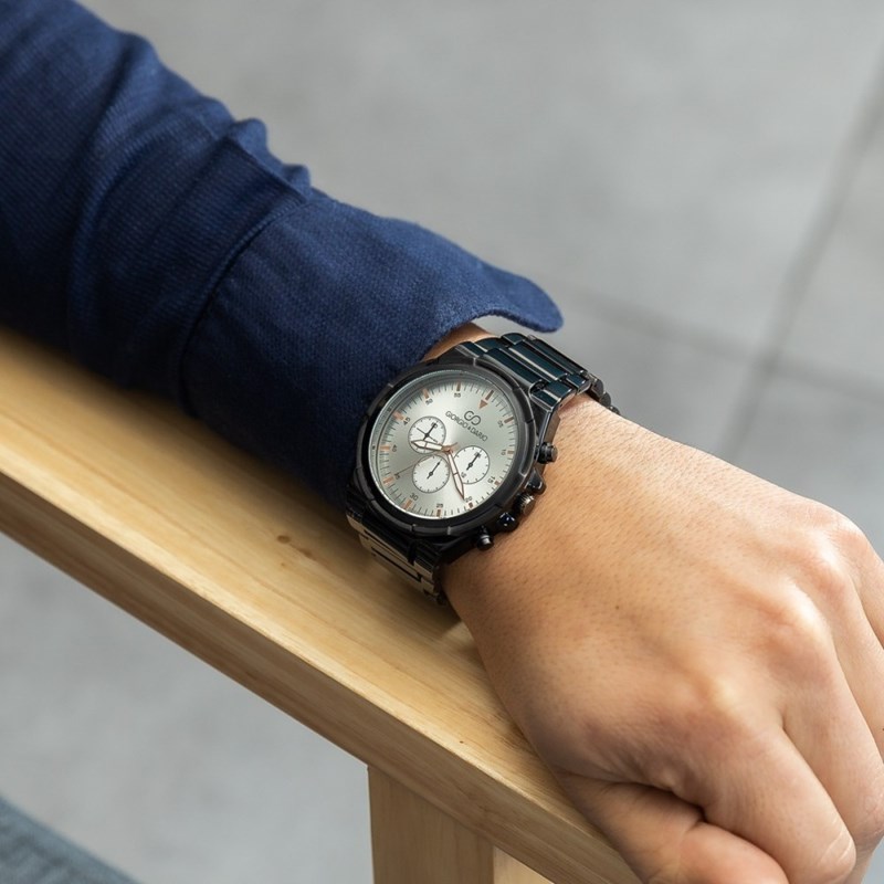 Montre Homme GIORGIO bracelet Acier Noir