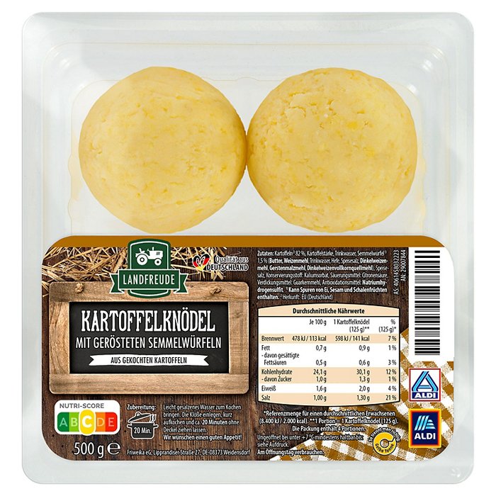 LANDFREUDE Kartoffelknödel 500 g, Klassik