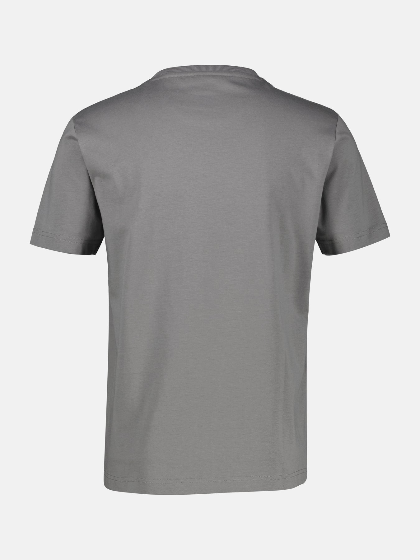 T-Shirt unifarben mit Print und 1/2-Ärmeln