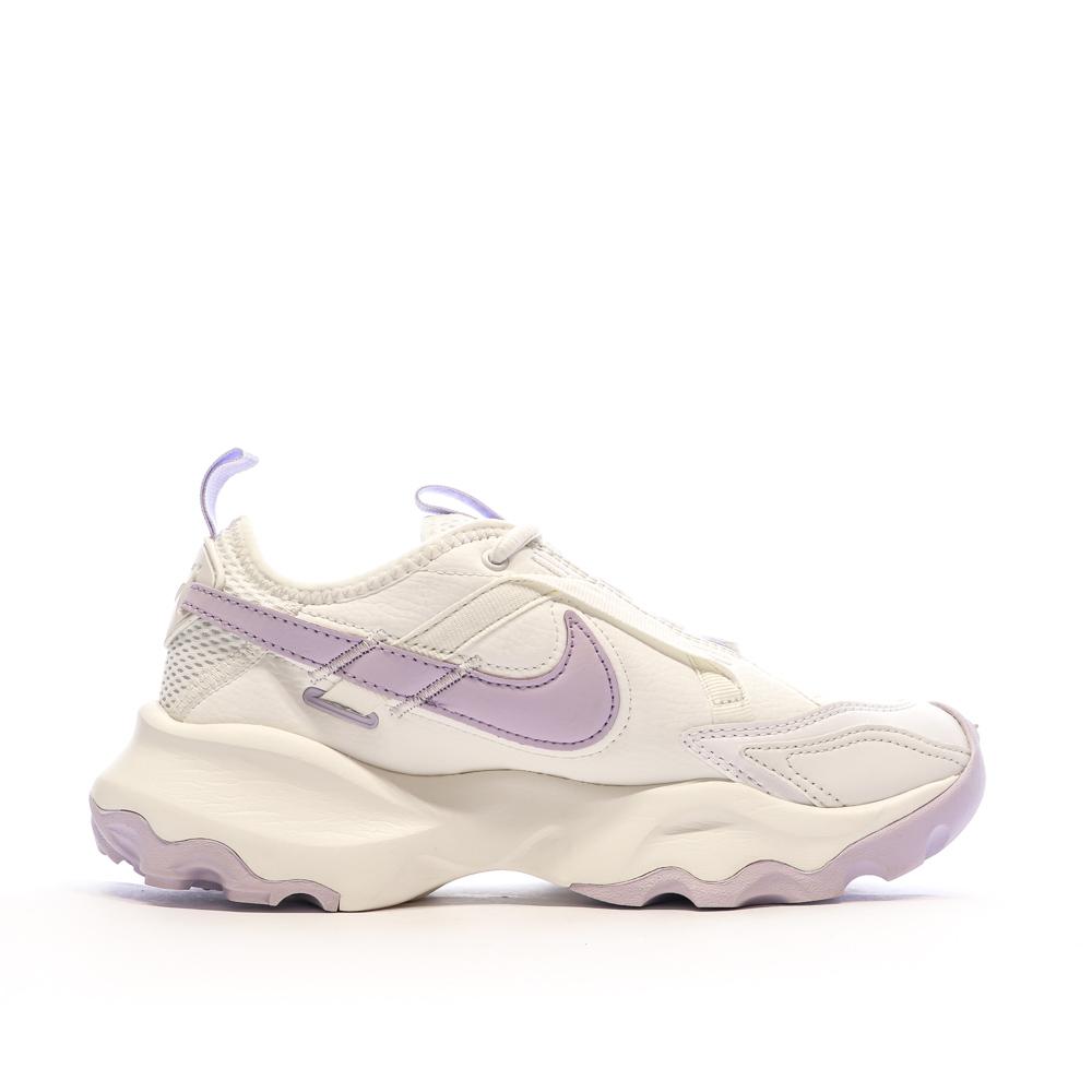 Nike Baskets Blanches/Mauve Femme Nike 7900 Prm