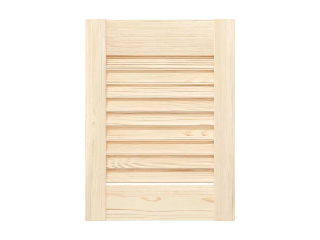 Portes d'armoire à persiennes 2 pcs 39,5x29,5 cm pin massif