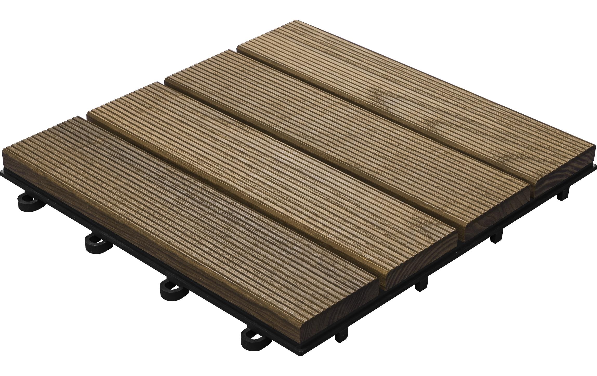 florco® Klickfliesen »Esche, 4 Latten 30 x 30, 6 Stk.«