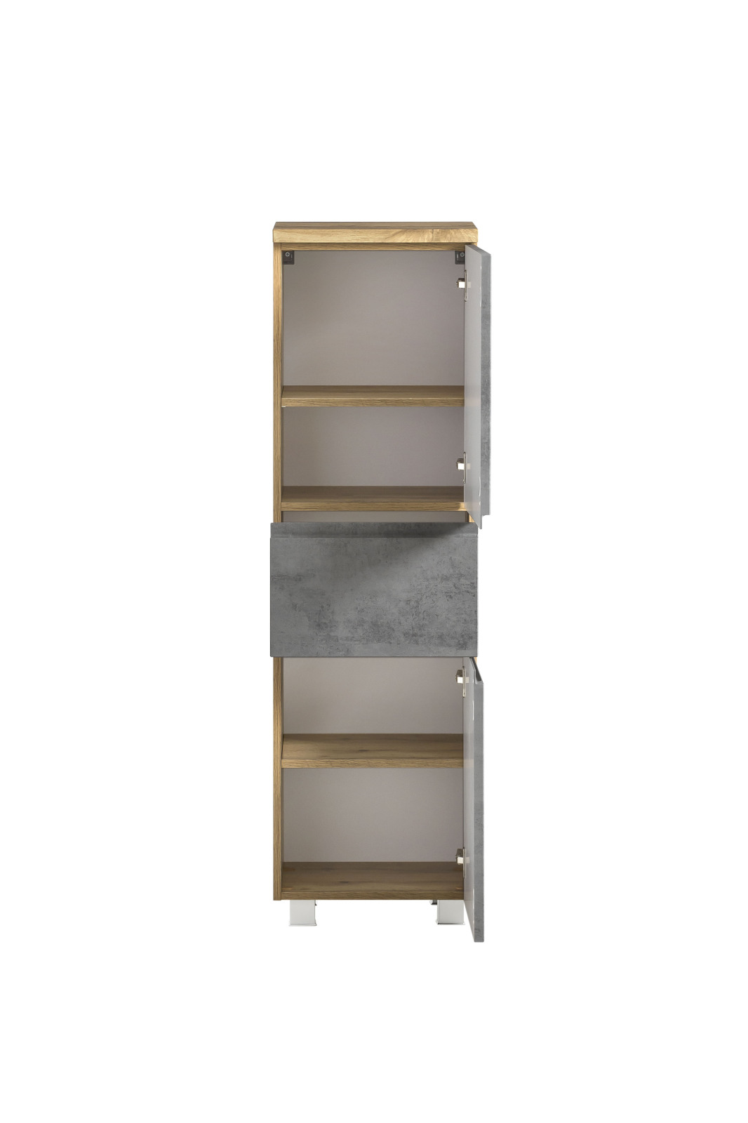Midischrank - Wotaneiche - Oxid Beton - 40 cm