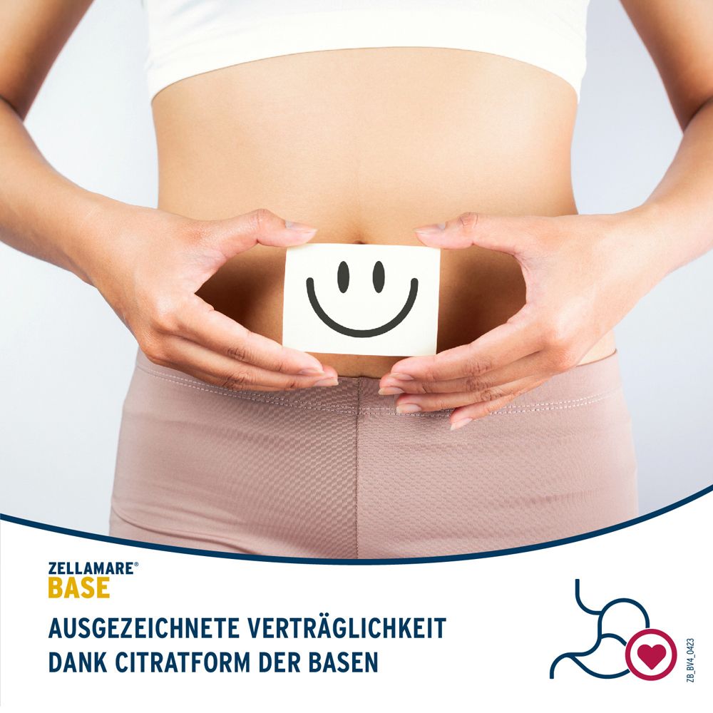 ZELLAMARE BASE + Teststreifen - für Intervall-Fasten, Säure-Basen-Haushalt + Stoffwechsel, VEGAN, glutenfrei