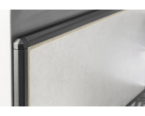 Dural Duraplus Diamond 10 mm buitenhoek, 2 stuks, spuitgietmetaal, matzwart