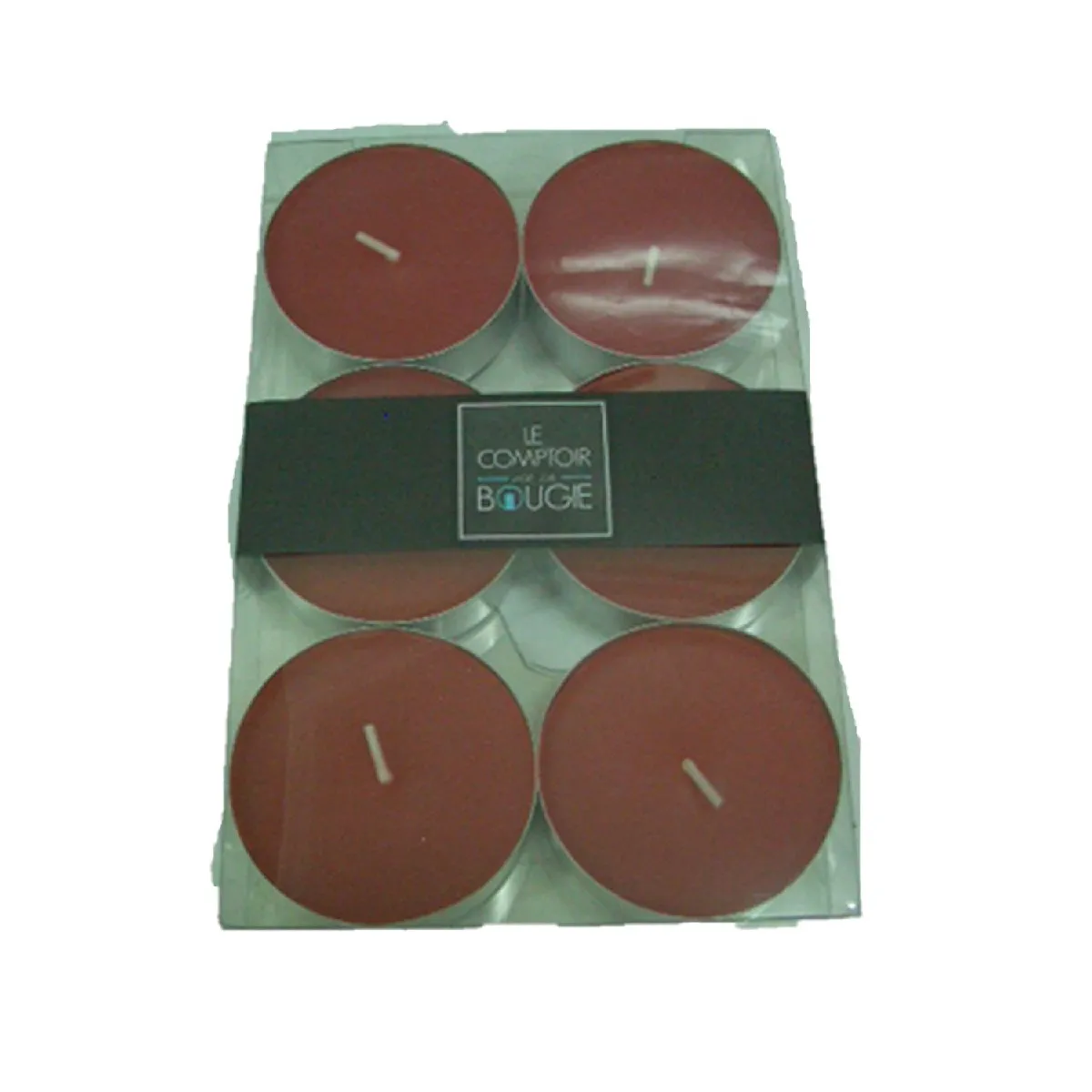 Comptoir des Bougies Lot 6 Bougies - Rouge