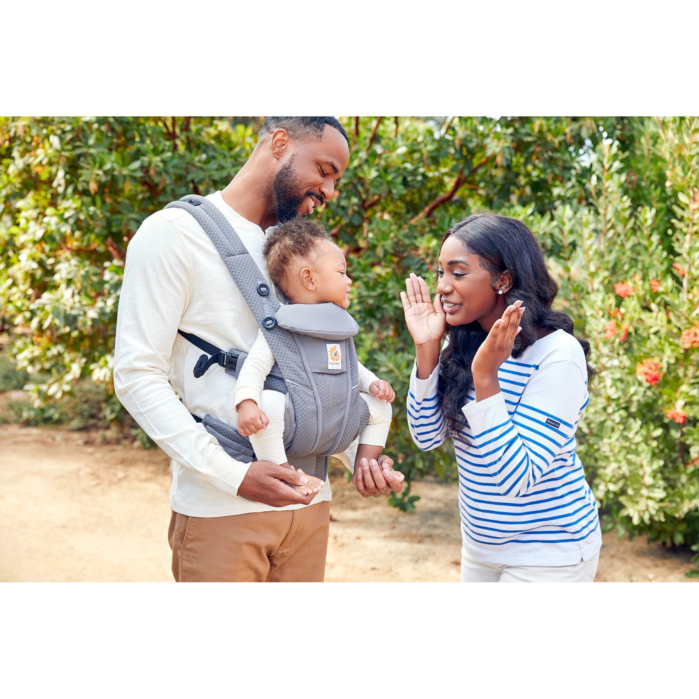 Ergobaby® - Omni Breeze Babytrage, 4 Tragepositionen Graphite Grey