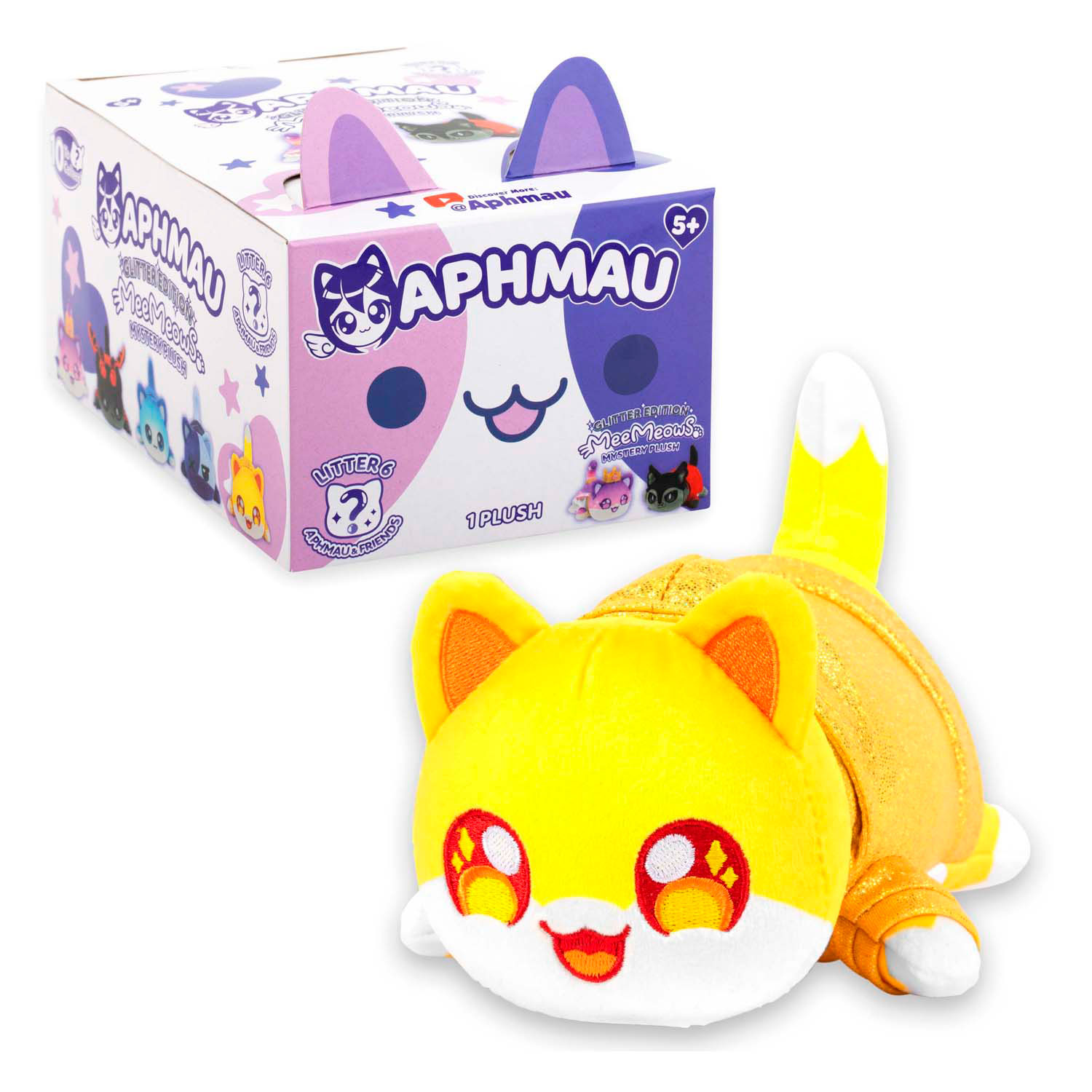Aphmau & Friends6 Verrassing Meemeow Knuffel Pluche, 15cm