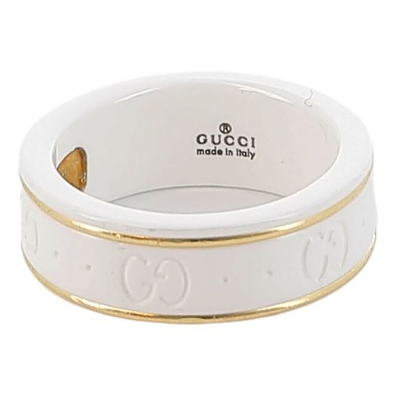 Gucci Bague Icon en Or Jaune & Zircon blanche - Très bon état
