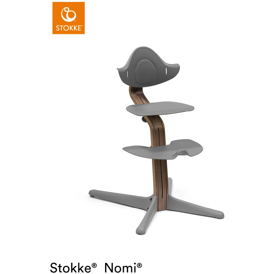 STOKKE® Nomi® Hochstuhl Walnuss   grau